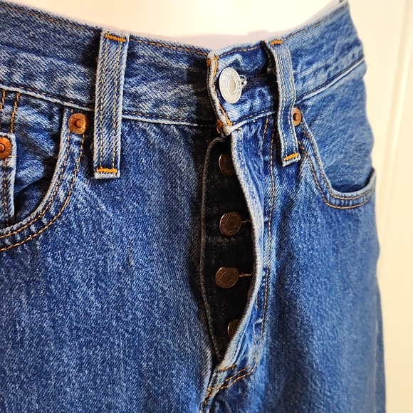 Levi's High rise cropped Jeans W26 L28 - Picture 4 of 8
